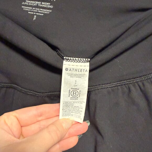 Athleta Black Transcend Skirt and Crossroads Short Small NWOT - Picture 7 of 8